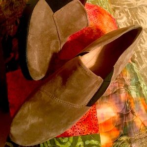 Suede Slip On Loafers